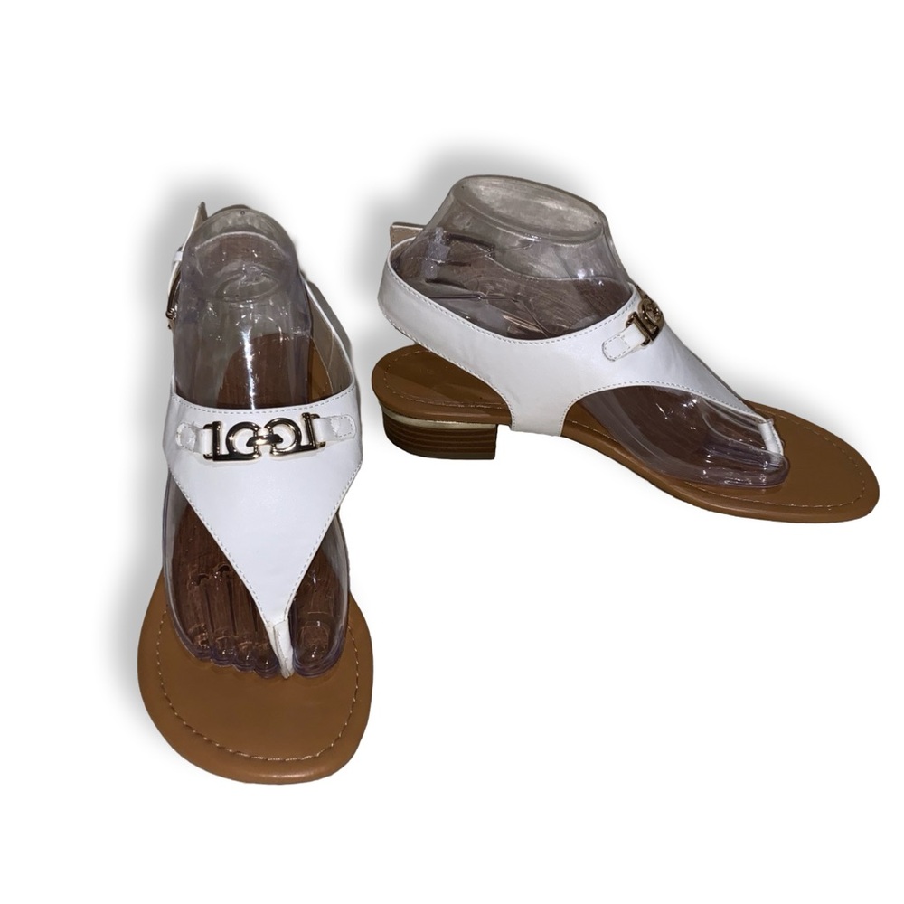 Liz Claiborne white sandals, SZ 8.5